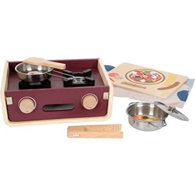 Imagen de Small Foot Camping Tasty, Cocina Accesorios, Juego de rol para niños Desde los 3 años, 12390 Toys, Color Rojo,
