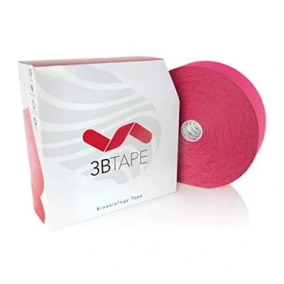 Imagen de 3B Scientific Cinta de kinesiología (31m x 5cm) Soporte Elástico para Músculos y Articulaciones Ejercicio, Deporte, Recuperación Lesiones Dolor Muscular Rosa