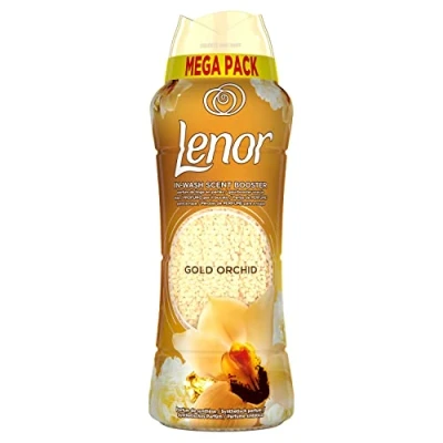 Imagen de Lenor Unstoppables Perlas Lavadora Perfumadas, 42 Lavados, 570 g, Suavizante para Ropa, Potenciador de Frescor el Lavado, Fragancia Orquidia Dorada