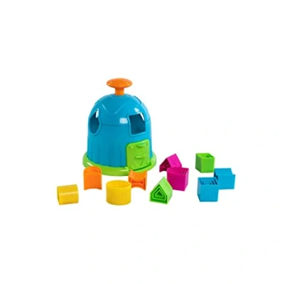 Imagen de Fat Brain Toys F267 Factory, Kids Preschool, Shape Sorter, Sorting Building Sets, Early Development Toy for Babies Aged 18 Months and Older, Multicoloured