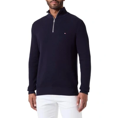 Imagen de Tommy Hilfiger Refined Structure Jersey de punto, Hombre, Talla: Small, Desert sky