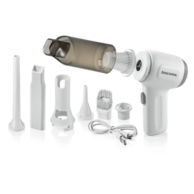 Imagen de Tescoma Aspiradora de Mano sin Cable ProfiMATE, 60 W, 75 Decibeles, Plástico Resistente, Blanco