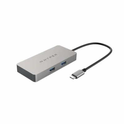 Imagen de Hub USB/Concentrador Hyper HDMB2, 5 Puertos en 1, USB C, Gbit/s, Plata
