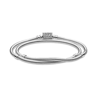 Imagen de PANDORA Reflexiones, Pulsera, para Mujer, Gris ,18 cm