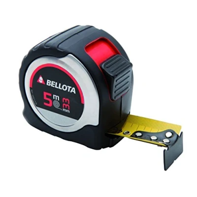 Imagen de Bellota 50013 5 BL Metro cinta métrica para medir distancias de m, Flexómetro con acero