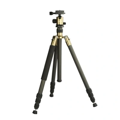 Imagen de Mantona Titanium Carbon Stativ Trípode Completo, Gris metálico