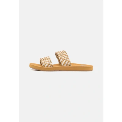 Imagen de Roxy Porto Slide Sandalias planas, Mujer, Talla: 38, Natural Tela