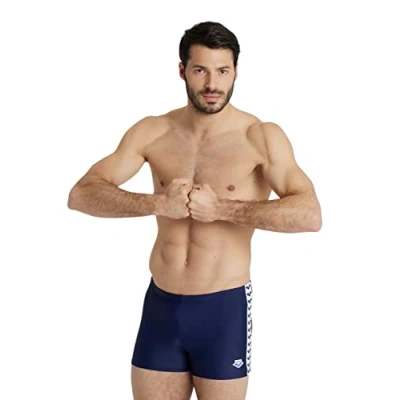 Imagen de Arena Icons Solid Bañador corto para hombre, Navy, 80