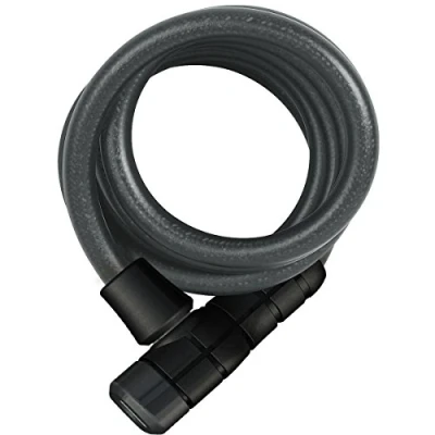 Imagen de ABUS candado de cable espiral Booster 6512K/180 con soporte SCMU Snap Cage bicicleta flexible nivel seguridad 4 180 cm