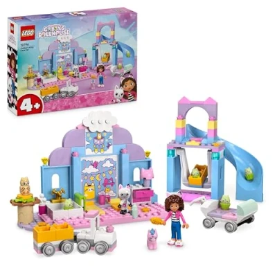 Imagen de LEGO La Casa de Muñecas Gabby Guardería Gatitos Gabby, Juego rol con Figuras Gatos y Mini Muñeca, Tren Cochecito Juguete, Regalo Navideño para Niñas Niños 4 Años o Más 10796