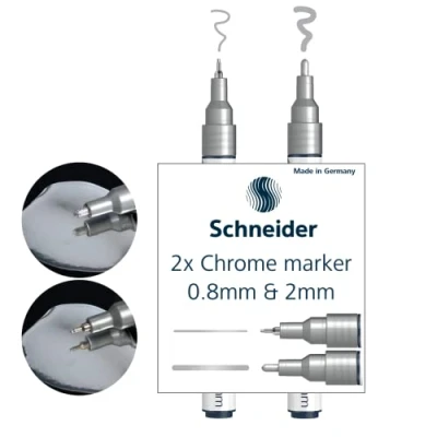 Imagen de Schneider Set de Marcadores PAINT IT 2 CHROME metálico (2 Unidades)