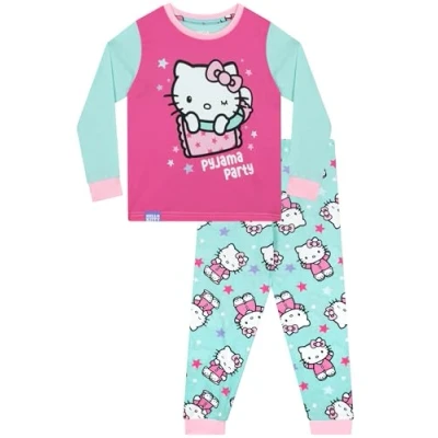 Imagen de Hello Kitty Pijama Niña Conjunto Pijamas Invierno Rosa 6 a 7 Años
