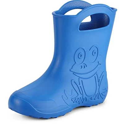 Imagen de Ladeheid Botas de Goma en EVA para Mujer Resistentes al Agua Forradas Impermeables Zapatos Lluvia Mujeres LA CA 12 (Azul, 38/39 EU)