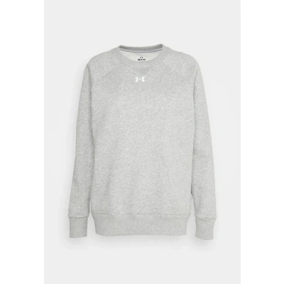 Imagen de Under Armour Rival CREW Sudadera, Mujer, Talla: Medium, Mod gray light heather/white