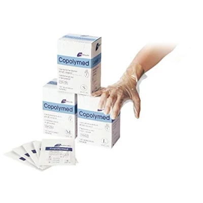 Imagen de meditrade 8092 M copolyme estériles Investigación Guante par Forma se envía, estériles, libre de polvo, tamaño Medium (100 unidades)