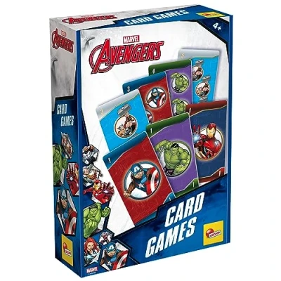 Imagen de Lisciani Juego de Cartas Vengadoras Mesa Gigantes Muchos Juegos Un Familia o Amigos 2 Jugadores Más Para Niños Mayores 7 Años