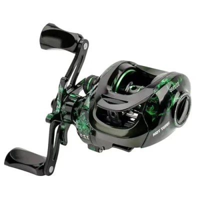 Imagen de Carrete de pesca Baitcasting,Sistema frenado magnético para la en agua salada y dulce, carretes Baitcaster con rodamientos bolas acero inoxidable 18+1BB, Disponible