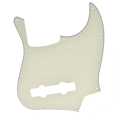 Imagen de Dopro 5 cuerdas Jazz Bass Pick Guard J Scratch Plate para USA/Mexicano Fender envejecido blanco 3 capas