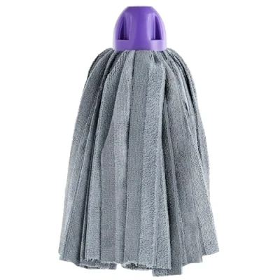 Imagen de MAYA Fregona MAX Pro Tiras. Limpieza para Todo Tipo de Suelos. 100 % Microfibra. Super Absorbente y No Raya. Rosca Universal. Pack 1 (Morado)