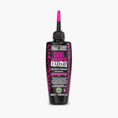 Imagen de Muc Off All Weather Chain Lube, 120 ml Lubricante de Cadena Bicicleta Biodegradable Formulado para Todas las Condiciones Apto Todo Tipo Bicicletas
