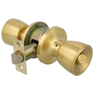 Imagen de Amig Juego de Pomos Mod. 602 Latón Mate 18.5x 8 cm Incluye Picaporte Funcion Privado Dispositivo Emergencia Exterior y Condena Interior Puerta 35 45mm