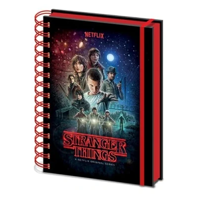 Imagen de Stranger Things Cuaderno de notas con espiral A5, multicolor (SR72776)