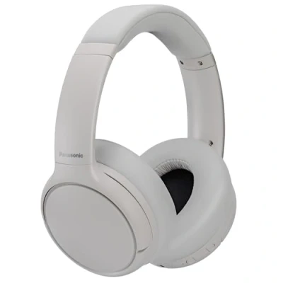 Imagen de Panasonic RB M600BE C Auriculares inalámbricos con Cancelación Activa De Ruido Híbrida, Diseño Giratorio Supraaural, Bluetooth 5.3, Micrófono Integrado, hasta 65 Horas Reproducción, Color Blanco