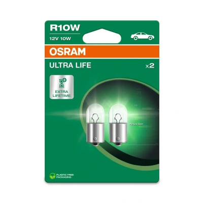 Imagen de OSRAM ULTRA LIFE, R10W, Doble Blister, (2 lámparas)