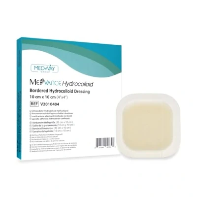 Imagen de MedVanceTM Hidrocoloide: apósito adhesivo hidrocoloide confinado, 10 cm x cm, caja de 5 apósitos
