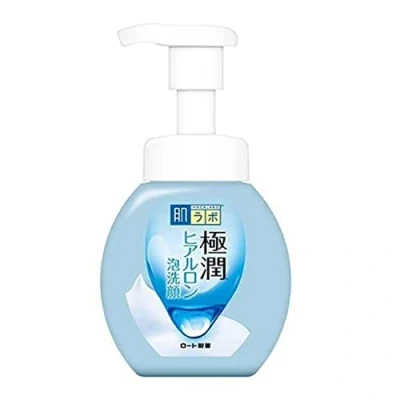 Imagen de Espuma limpiadora facial Hada Labo Rohto Gokujyn, de ácido hialurónico y 160 ml