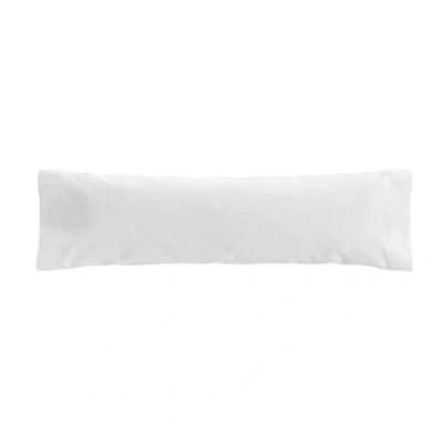 Imagen de Donegal Collections Funda de Almohada 105 (125x45 cm), Color Blanco. Suave y Cómoda, Microfibra Extra 50% Algodón Poliéster. Confort Alta Durabilidad