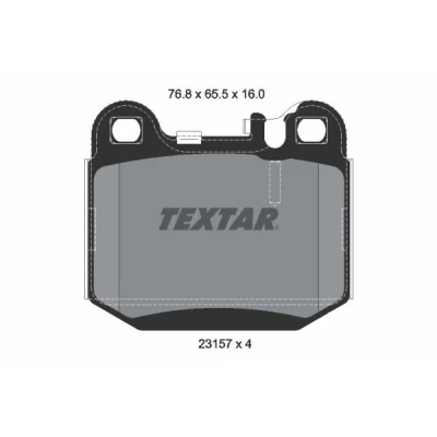 Imagen de TEXTAR 2315702 Juego de pastillas freno preparado para indicador desgaste MERCEDES BENZ: Clase ML, MASERATI: QUATTROPORTE 5