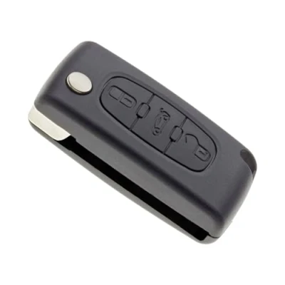 Imagen de Jongo Carcasa de Llave sin Hoja Compatible con Citroën C5, Jumpy 3 y Peugeot 207 CC, 307 308 Expert CE0523 (Modelo Delphi) Funda Plip Vehículo Utilitario Botones