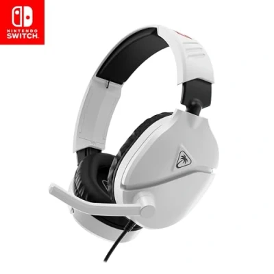 Imagen de Auriculares Con Cable Gaming Turtle Beach Recon 70 Para Nintendo Switch 2 Blanco