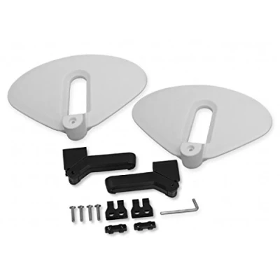 Imagen de POLISPORT 8640400002 Recambio reposapiés retráctiles + Protecciones para Silla Modelo Guppy Junior en Color Blanco
