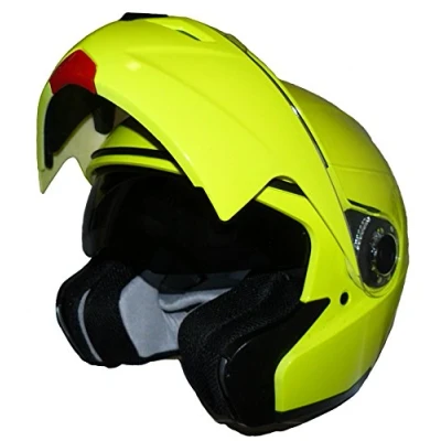 Imagen de Protectwear H910 MT S Casco de Moto integral Flip Up, color amarillo brillante
