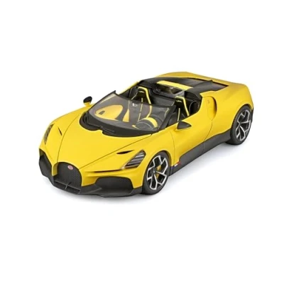 Imagen de BBurago Bugatti Mistral 18 11051 Coche a escala 1:18 para puertas y capó, color amarillo