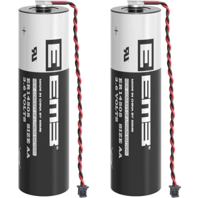 Imagen de EEMB 3.6V ER6V Batería Replacement Litio ER14505 2700mAh con Enchufe Compatible with Toshiba PLC ER6VC119A/119B (2 Pack)