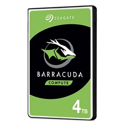 Imagen de Seagate Technology BarraCuda, 4TB, Disco duro interno, HDD, 2,5 in, SATA 6 Gb/s, 5400 r.p.m., caché de 128 MB para ordenador sobremesa y PC (ST4000LM024), Plateado