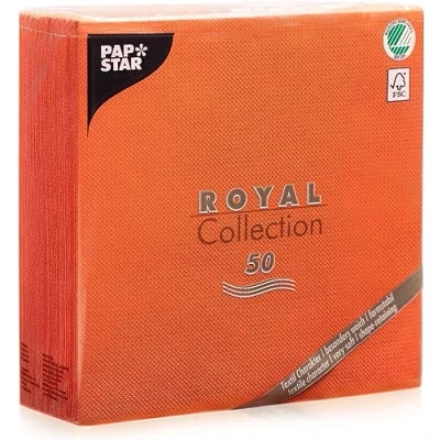 Imagen de Papstar, Royal Collection 84813 Servilletas (50 unidades, pliegue 1/4, 40 x cm), color nectarina