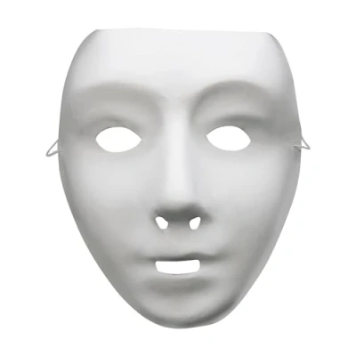 Imagen de Smiffys Máscara de robot, blanco, en goma