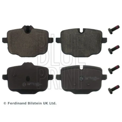 Imagen de BLUE PRINT ADB114212 juego de pastillas freno Eje trasero preparado para indicador desgaste con tornillos BMW: 5 Berlina, Touring, 7