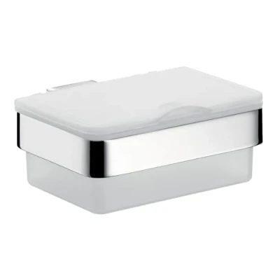 Imagen de Emco Loft 053901600 Soporte con Caja de pañuelos (Acero Inoxidable, 19,5)