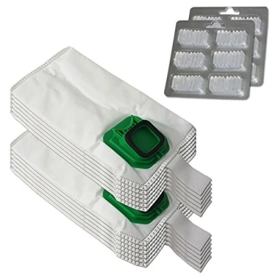 Imagen de MohMus Set 12 Microfibra Bolsas de aspiradora + Ambientadores para Vorwerk Kobold VK 140, 150, VK140, VK150