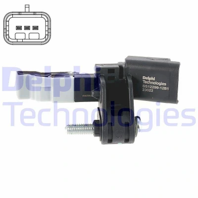 Imagen de DELPHI SS12299 12B1 Sensor de Cigueñal 3 CITROËN: C4 II Hatchback, Berlingo Furgón, DS3 PEUGEOT: 5008 I, 308 3008 I