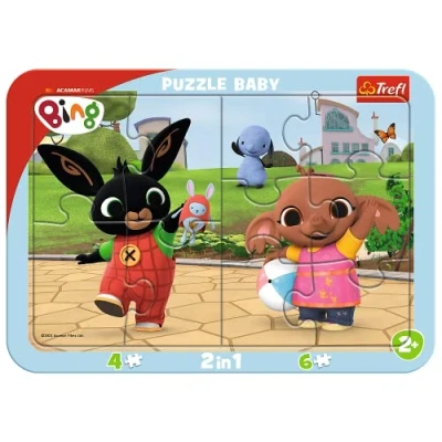 Imagen de Trefl Baby con Marco, para niños a Partir de 2 años Puzzle, Color Juegos Bing