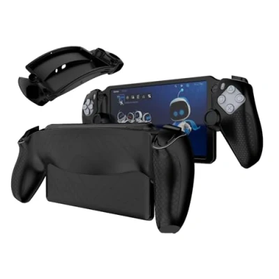 Imagen de GIOPUEY Funda Compatible con Playstation Portal Remote Player, Material de Silicona Black
