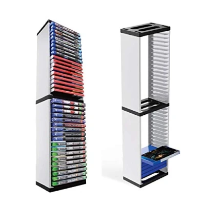 Imagen de Soporte de torre disco juego, almacenamiento juegos para PS5, 36 discos juego o Blu Ray