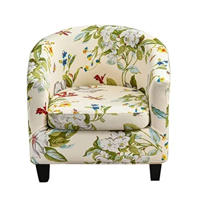 Imagen de CHNSHOME Fundas sillas Chesterfield Sillon 1 Plaza Estampada Funda Tullsta Elastica 2 Piezas