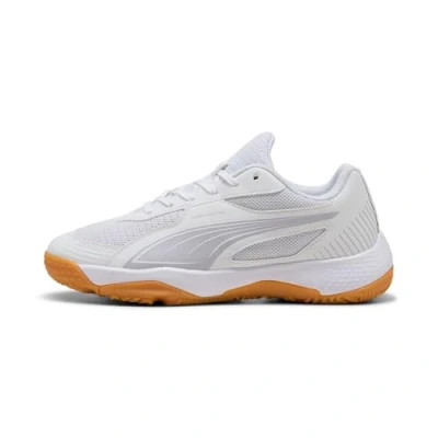 Imagen de PUMA SOLARFLASH III JR, Indoor Court Shoe, White Lilac Crush Berry, 35 EU
